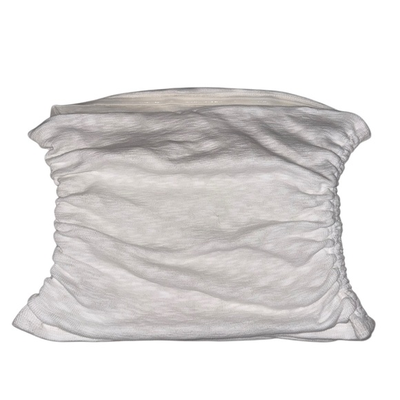 Free People White Ribbed Strapless Boulevard Tube Top Size Large - Picture 5 of 9